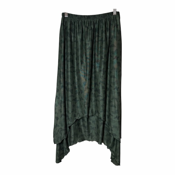 Asymmetrical Skirt Mesh Goblin Sz M ROMWE Butterfly Print Fairy Grunge Goth Y2K - Picture 2 of 8